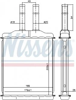 Радiатор (вир-во Nissens) NISSENS 76505