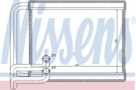 Радіатор обігріву салона NISSENS 77534