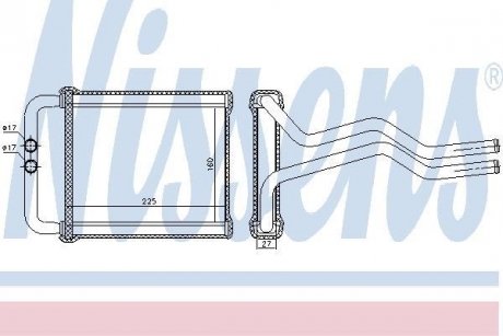 Радіатор обігріу салону NISSENS 77657 (фото 1)
