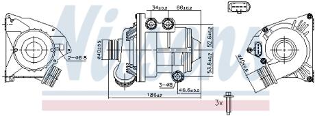Помпа водяна NISSENS 831087