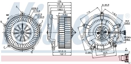 Вентилятор салону NISSENS 87119