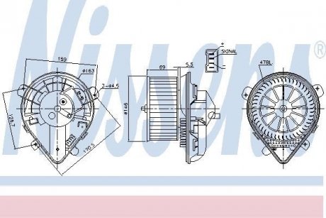 Вентилятор салону NISSENS 87179