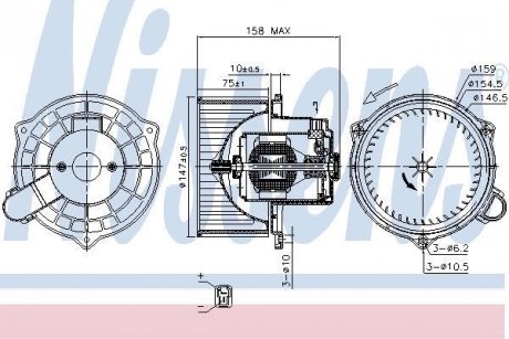 Вентилятор салону NISSENS 87234