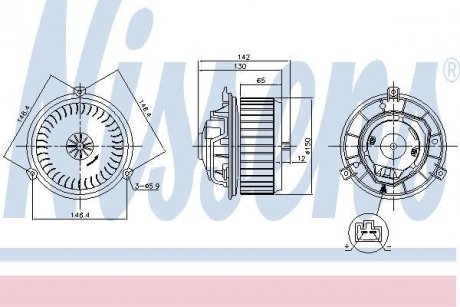 Вентилятор салону NISSENS 87249