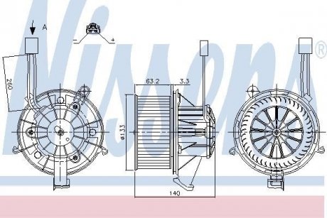 Вентилятор салону NISSENS 87264