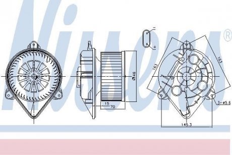 Вентилятор салону NISSENS 87265