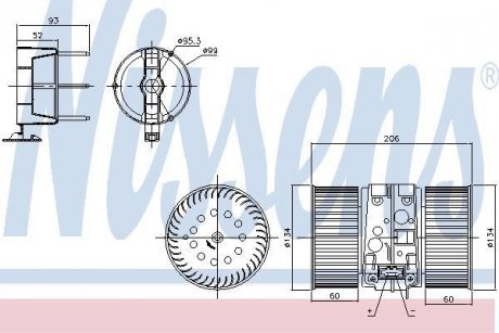 Вентилятор салону NISSENS 87356