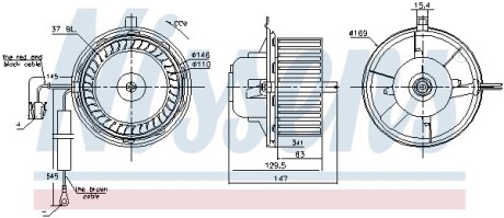 Вентилятор салона NISSENS 87404