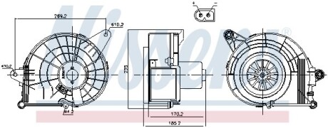 Вентилятор салона NISSENS 87500