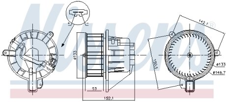 Вентилятор салону NISSENS 87546