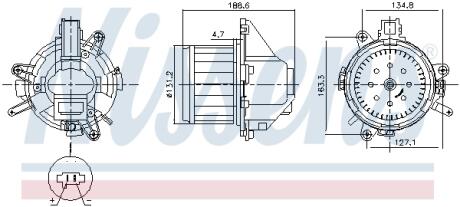 Вентилятор NISSENS 87596