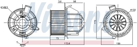 Вентилятор салону NISSENS 87679