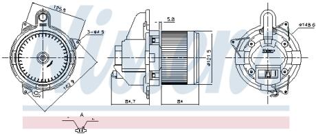 Вентилятор салону NISSENS 87846