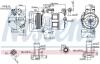 Компресор кондиціонера VOLVO XC60 I (2009) XC60 2.4 D5 NISSENS 890062 (фото 8)