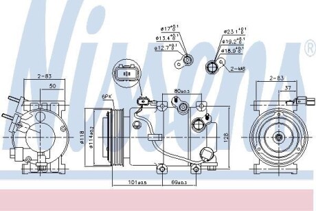 Компресор кондиціонера NISSENS 890174