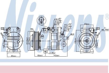 Компресор кондиціонера NISSENS 890175