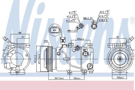 Компресор кондиціонера NISSENS 890241