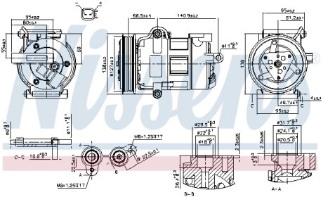 Компресор кондиціонера NISSENS 890698