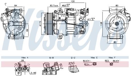 Компресор кондиціонера NISSENS 891042