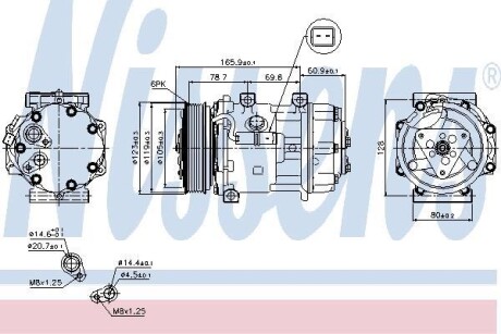 Компресор кондиціонера NISSENS 89136