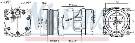 Компресор кондиціонера NISSENS 89160