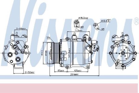 Компресор кондиціонера NISSENS 89245