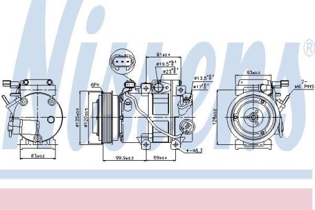 Компресор кондиціонера NISSENS 89305