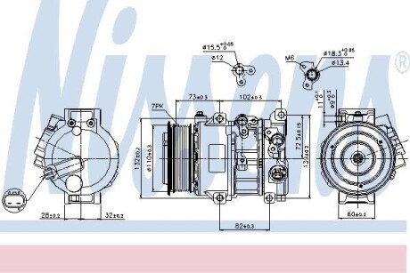 Компресор кондиціонера NISSENS 89516