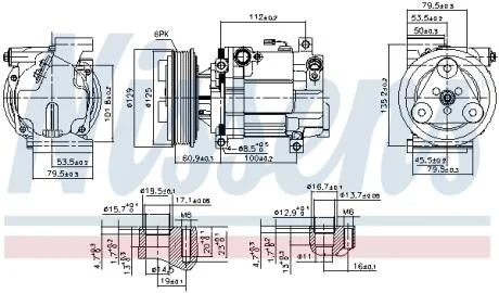Компресор кондиціонера NISSENS 89549