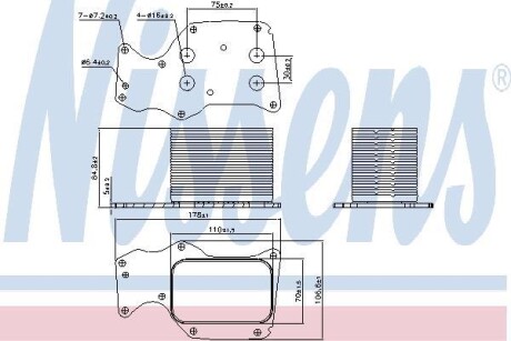 Радіатор масляний NISSENS 90906