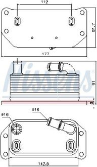 Радіатор оливний NISSENS 91188