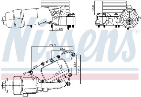 Радіатор оливний NISSENS 91385