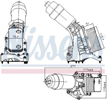 Радіатор оливний NISSENS 91395