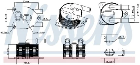 Радіатор оливний NISSENS 91508