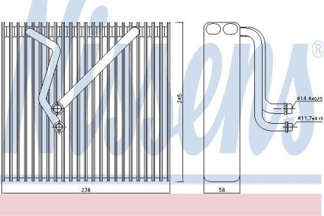 Випарник кондиціонера NISSENS 92163