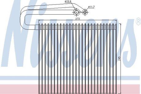 Випарник NISSENS 92165