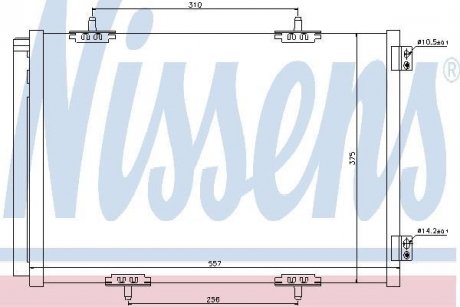 Радіатор кондиціонера NISSENS 940055