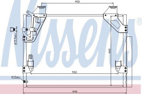 Конденсер кондиціонера NISSENS 940082