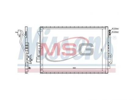 Конденсор кондиціонера MERCEDES S-CLASS W 221 (05-) (вир-во Nissens) NISSENS 940137