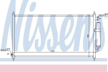 Конденсер кондиціонера NISSENS 940237
