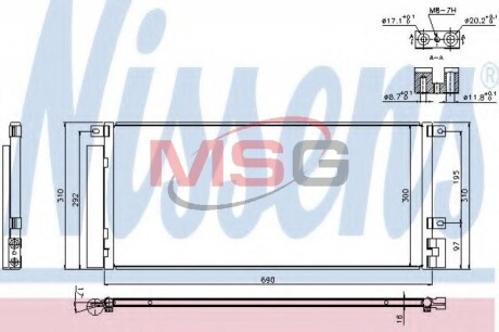 Конденсер кондиціонера NISSENS 940388