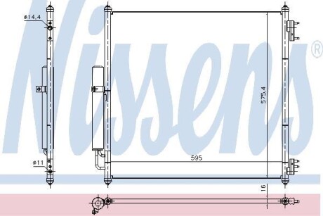 Конденсер кондиціонера NISSENS 940408