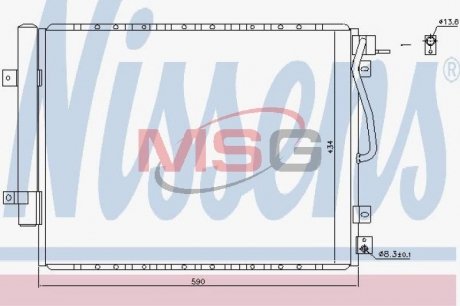 Конденсатор кондиционера NISSENS 940436