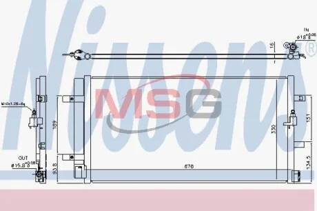 Радіатор кондиціонера VAG (вир-во Nissens) NISSENS 940453