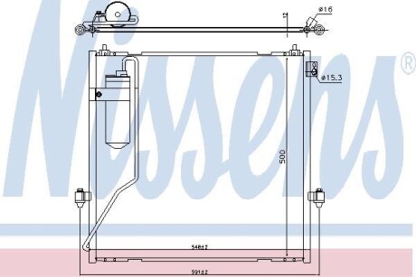 Конденсер кондиціонера NISSENS 940472