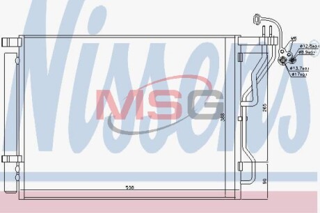 Конденсер кондиціонера NISSENS 940563