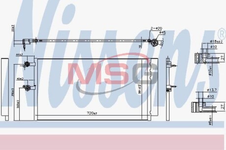 Конденсер кондиціонера NISSENS 940743