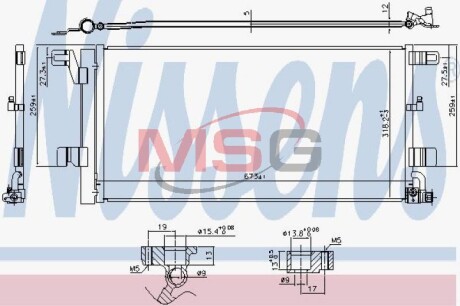 Конденсер кондиціонера NISSENS 940752