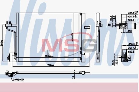 Конденсер кондиціонера NISSENS 940767