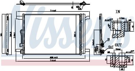 Радіатор кондиціонера First Fit NISSENS 940834